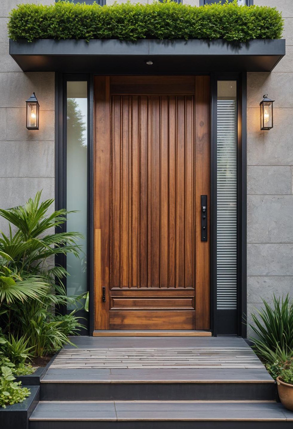 18. Upcycled Green Wooden Door Design - photo 2
