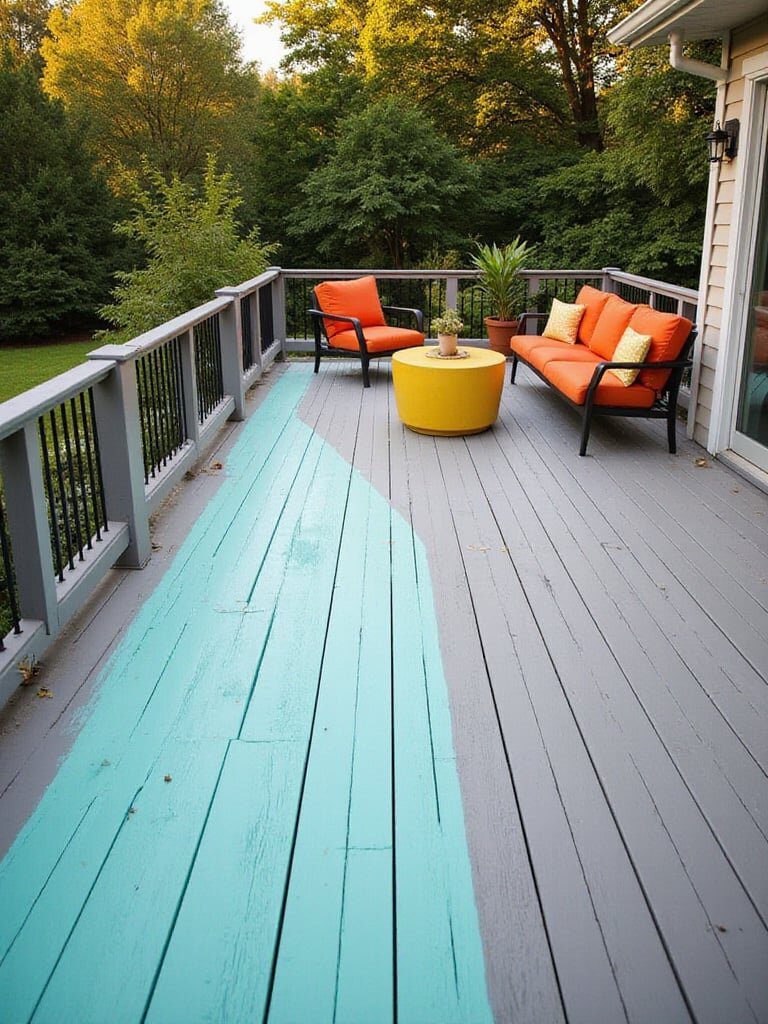 19. Add Color to Your Deck Design