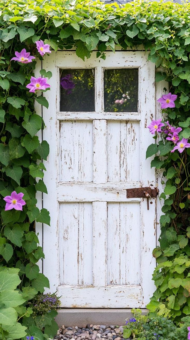 5. Repurpose Window Frames as Vine Trellises - photo 3