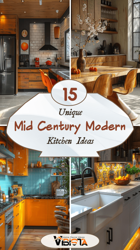 15 Unique Mid Century Modern Kitchen Ideas