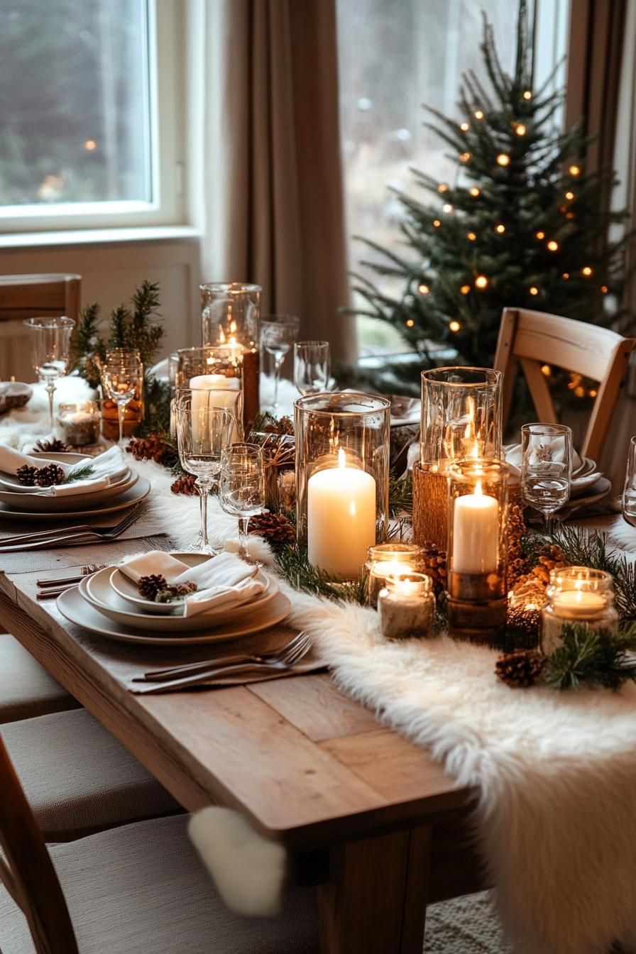 11. Cozy Hygge Christmas Table Ideas - photo 2