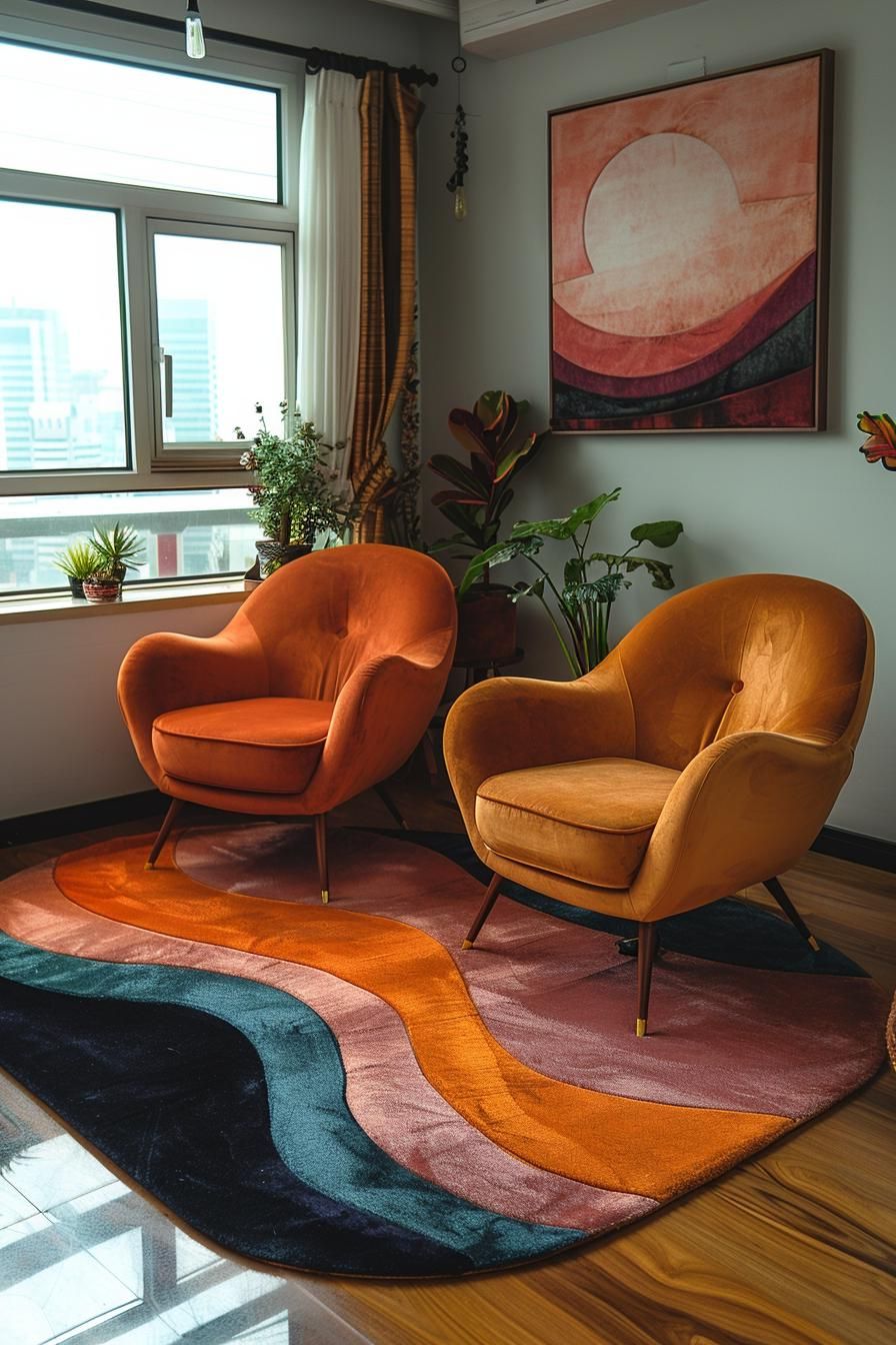 13. Pairing Eclectic Rugs With Seating - photo 3