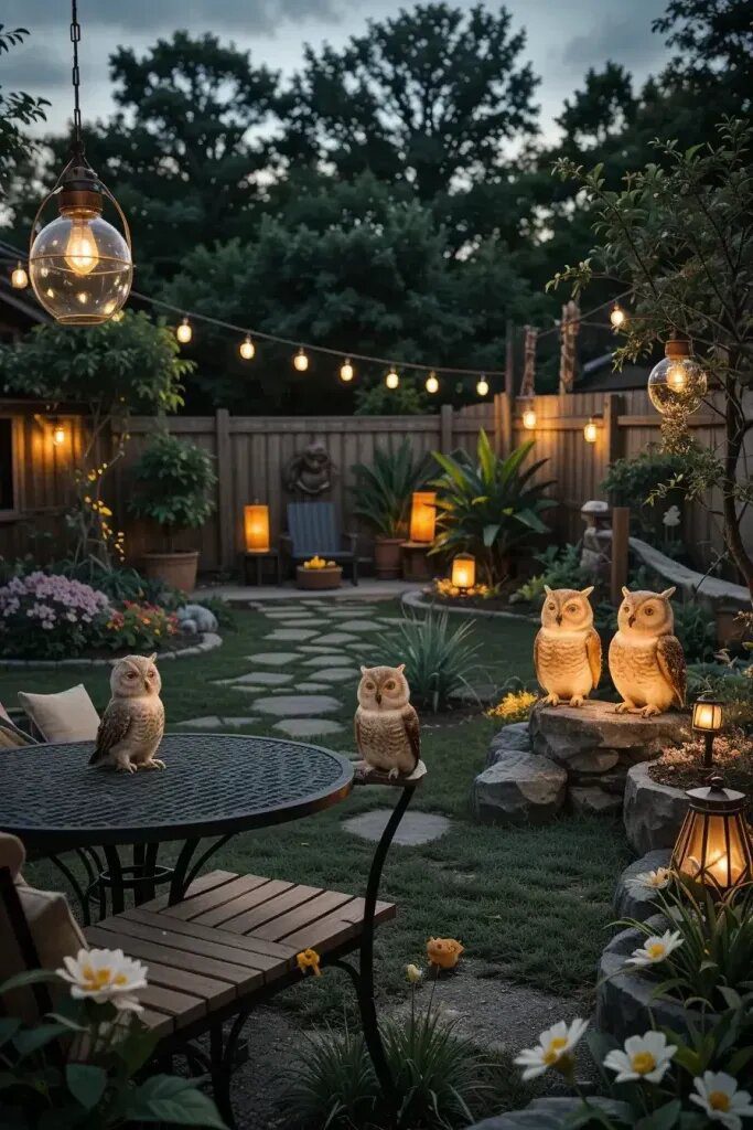 Lighting Up Evenings with Glowing Garden Figurines
