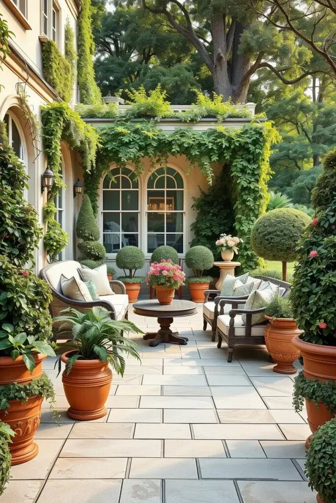 Ivy, Boxwood, and Greenery in Ralph Lauren Planters - photo 2