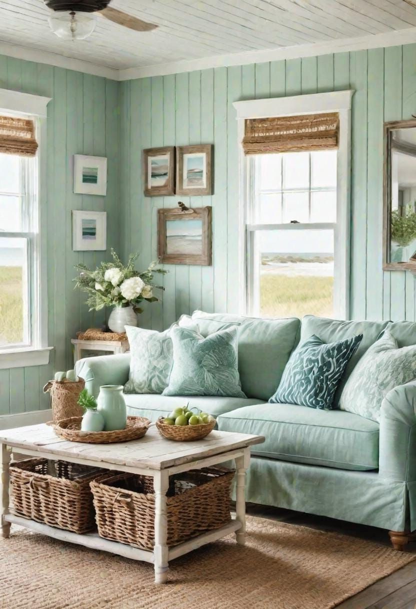 3. Shiplap Walls in Seafoam Green - photo 4