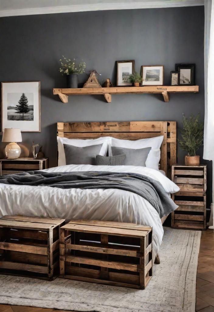 15. Wooden Crate Furniture, Repurposed