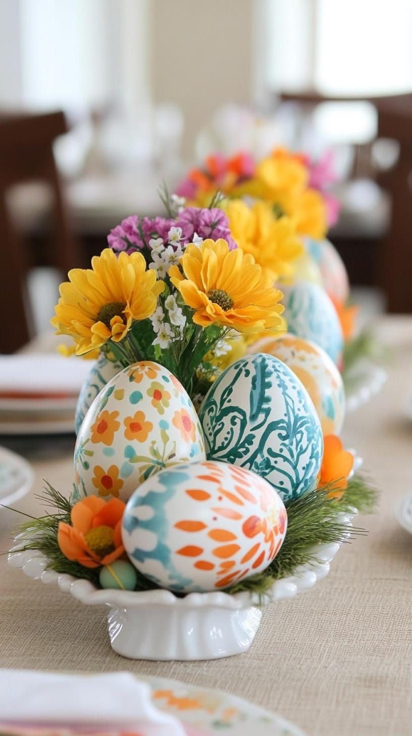 19. Wildflower Arrangement With Easter Eggs - photo 3