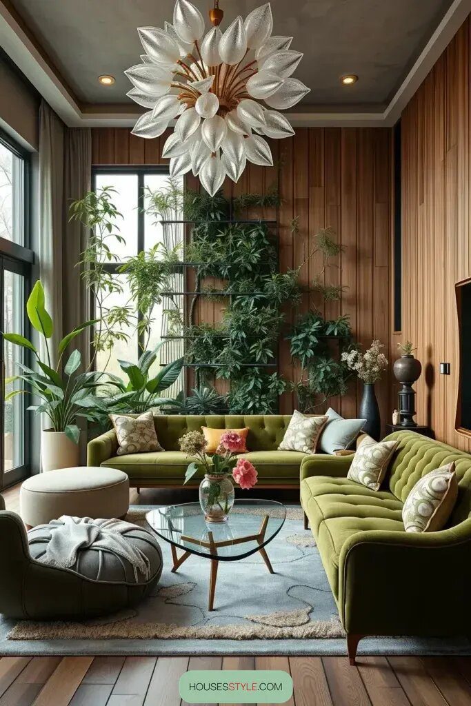 Nature-Inspired Designer Living Rooms with a Unique Touch
