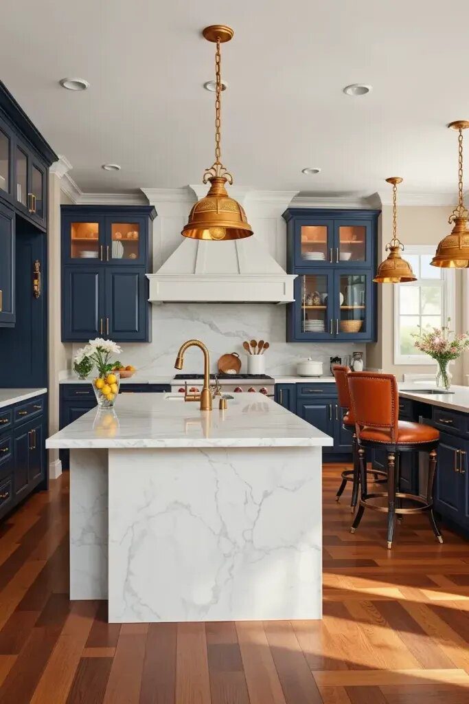 Leather Bar Stools for a Heritage Look