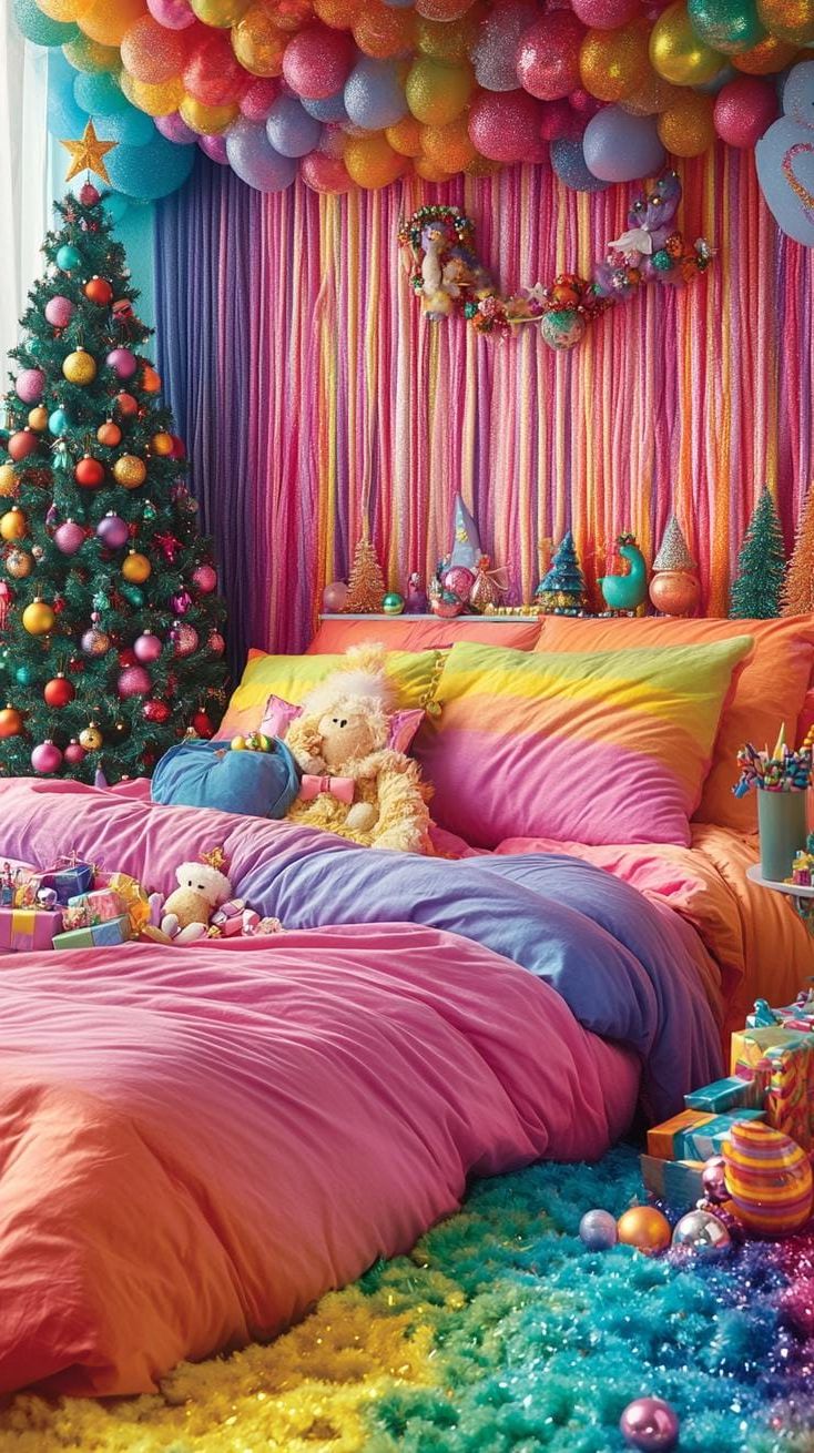 11. Bold and Colorful Bedroom Decor - photo 2