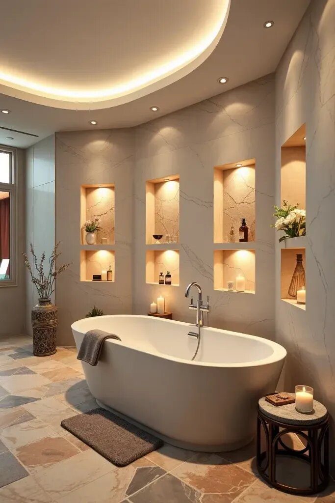 Create a Cozy Atmosphere with Candle and Oil Wall Niches