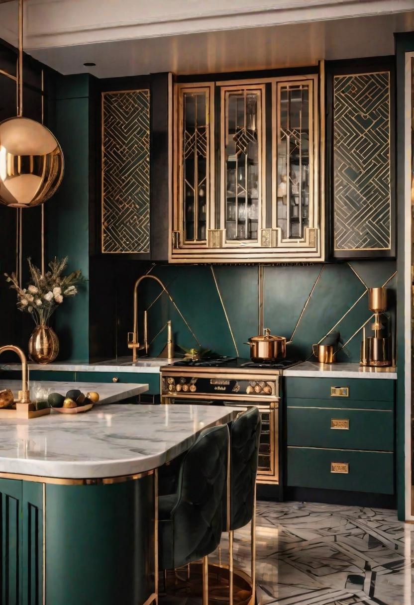 31. Geometric Art Deco Kitchen Trends