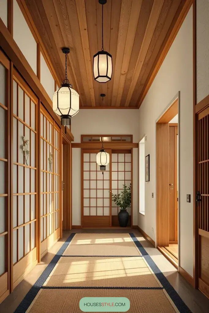 Japanese-Inspired Minimalist Hallway Designs