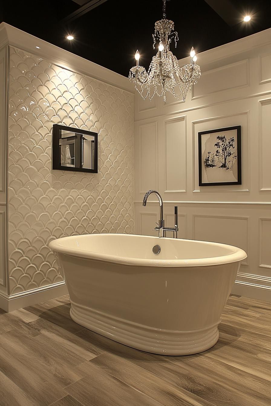 6. Trendy Textured Tile Patterns