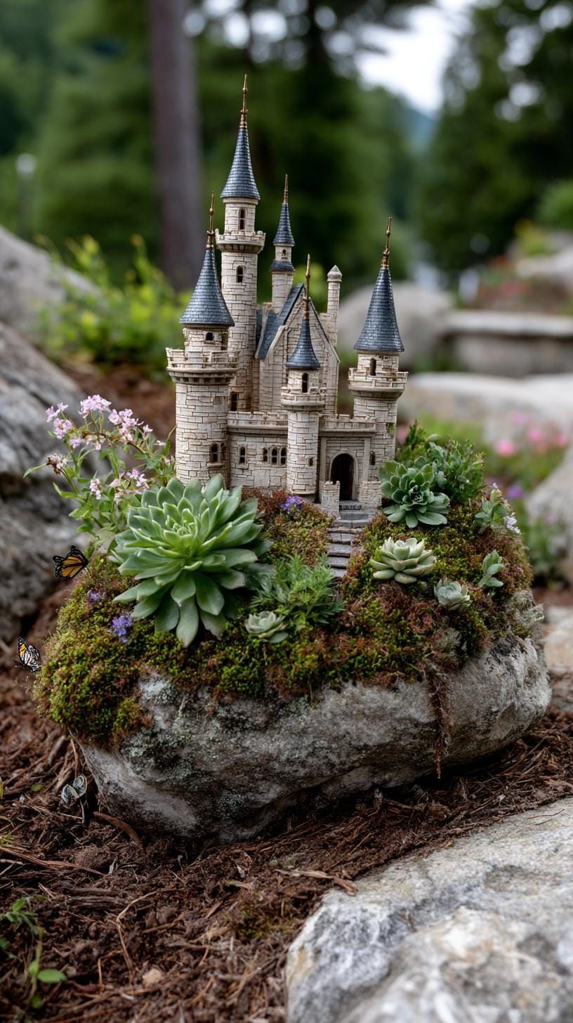 34. A Tiny Castle Wrapped in Soft Moss