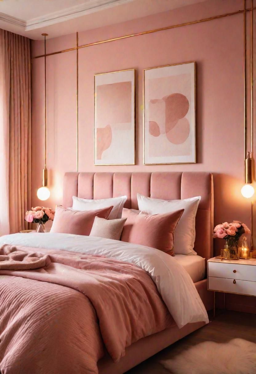 2. Pink Bedroom Makeover