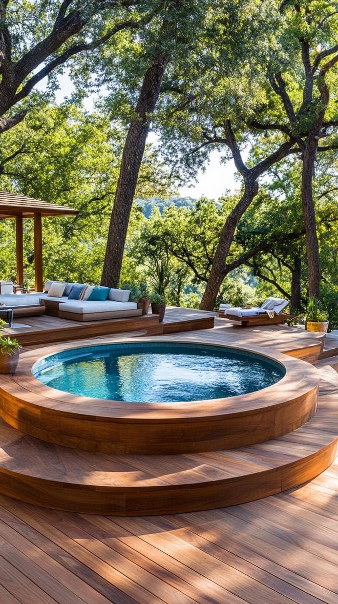 8. A Lovely Deck with a Cozy Sunken Hot Tub - photo 3