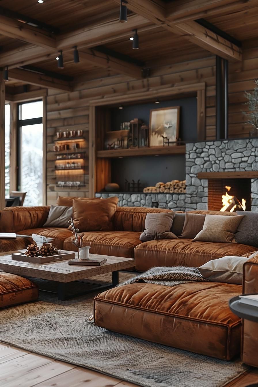 8. Rustic Earthy Living Room Ideas - photo 3