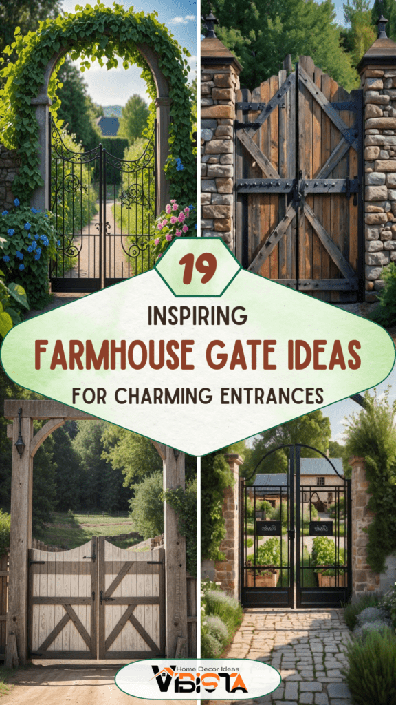 19 Inspiring Farmhouse Gate Ideas for Charming Entrances