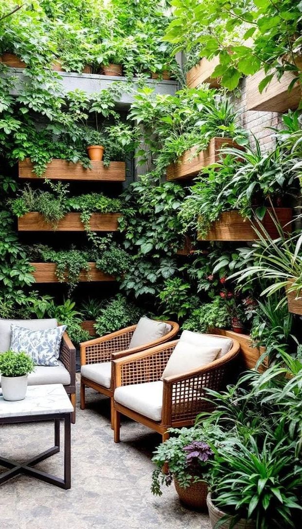 34. Green Wall Patio with a Plant Shelf - photo 2