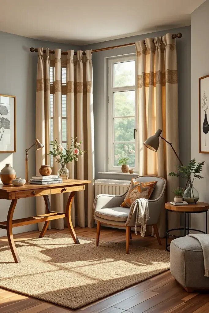 Mixing Textures For A Modern Home Office - photo 2