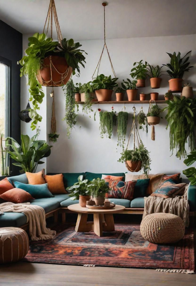 2. Boho Living Room Corner Ideas