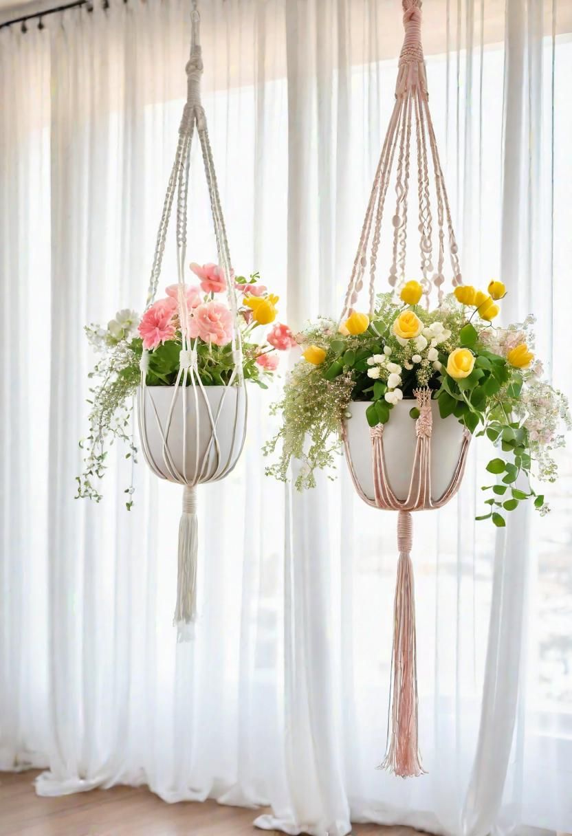 14. DIY Spring Macrame Plant Hangers