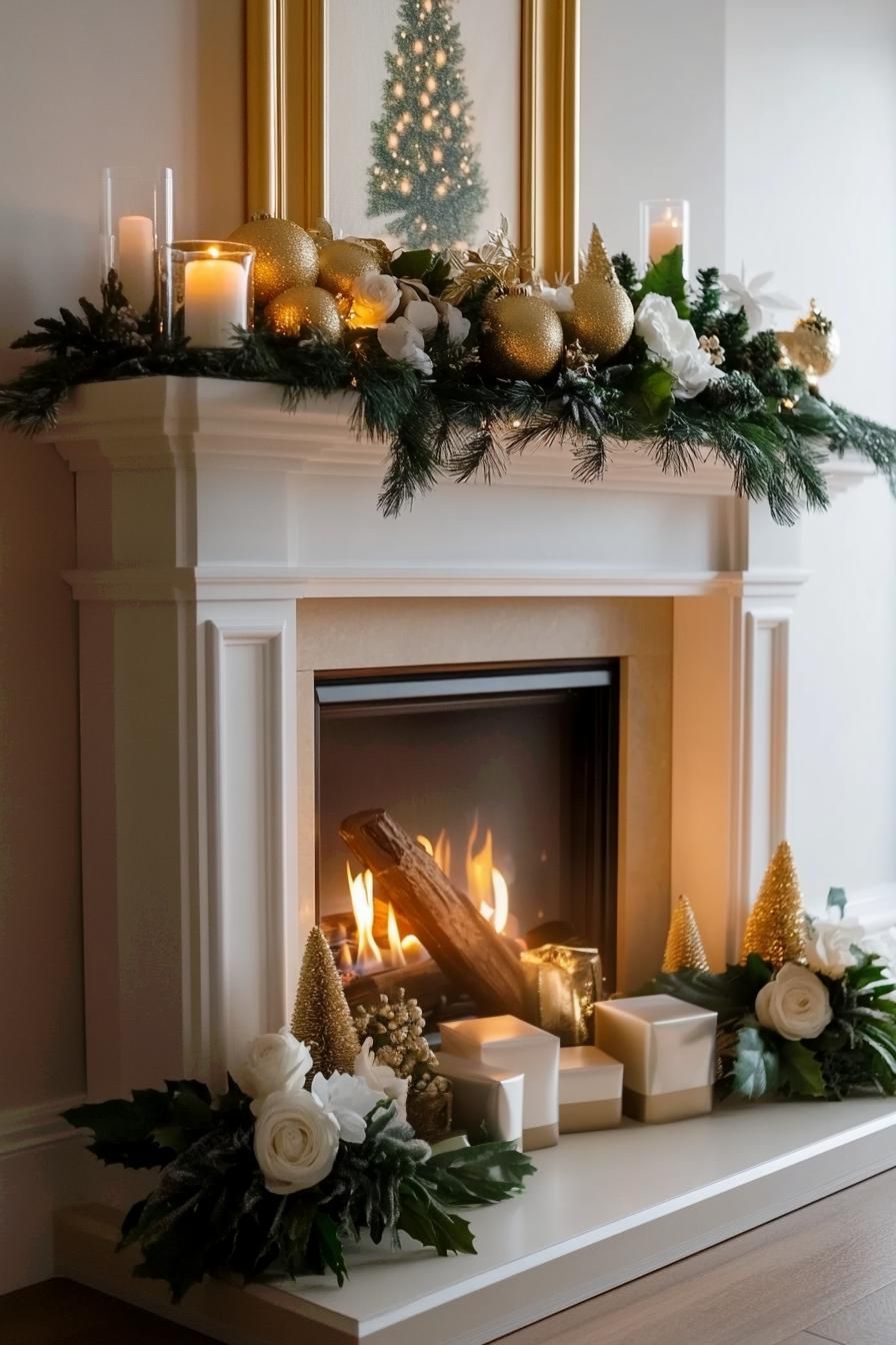 2. Chic Holiday Mantle Style Ideas - photo 2