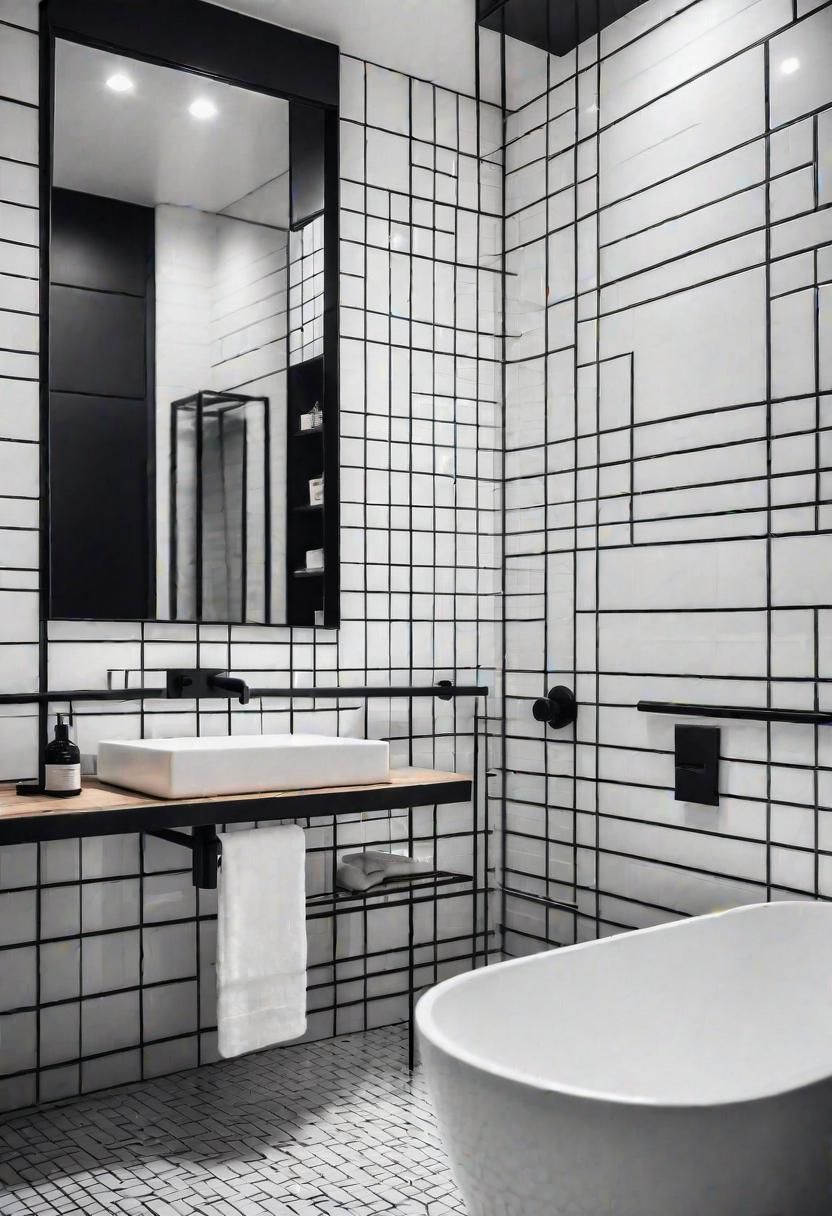 1. Geometric Tile Patterns in Monochrome