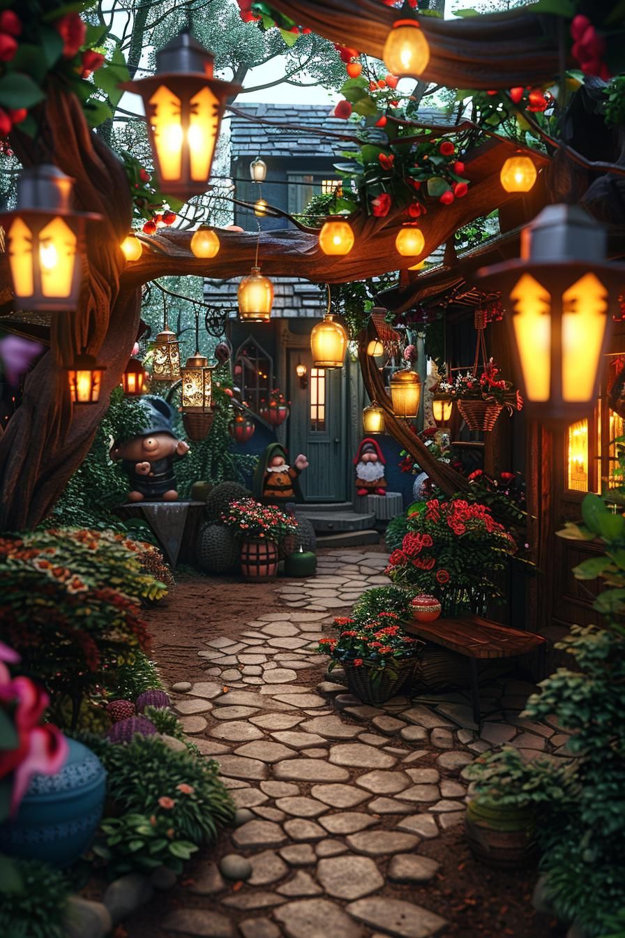 12. Whimsical Garden Gnome Display - photo 2