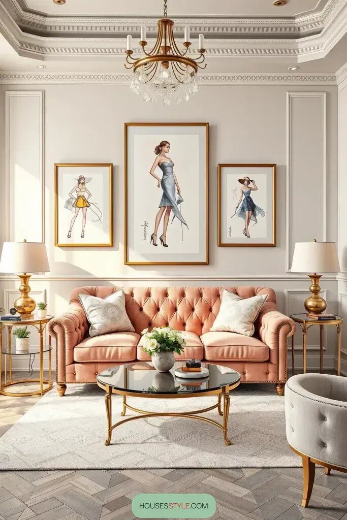 Mix Framed Fashion Sketches for a Curated Wall - photo 2