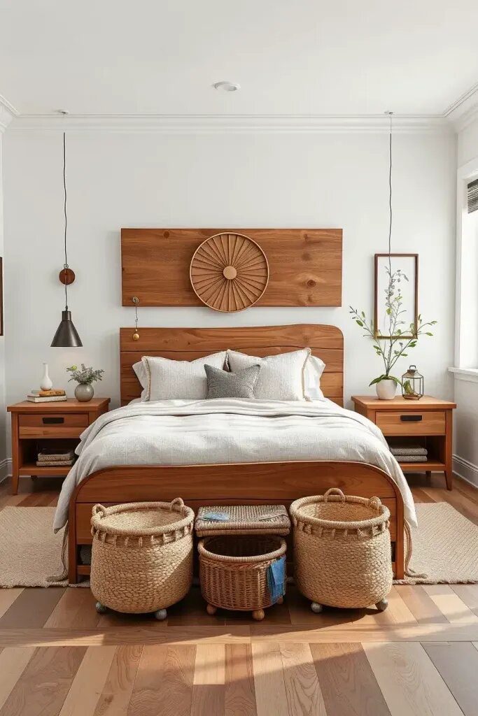Keeping a Rustic Bedroom Cozy and Organized