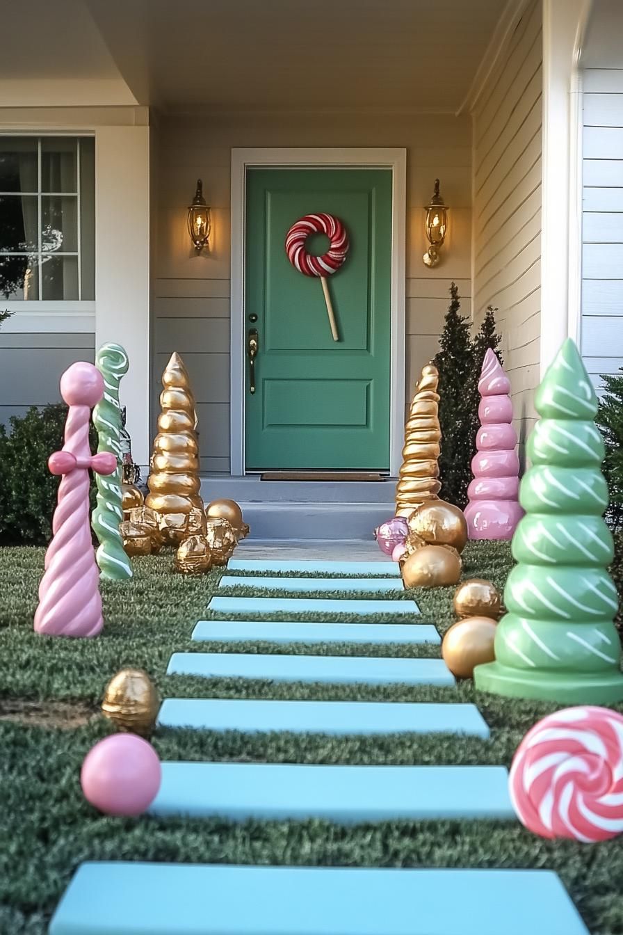 10. Oversized Candy-Themed Yard Decor - photo 3
