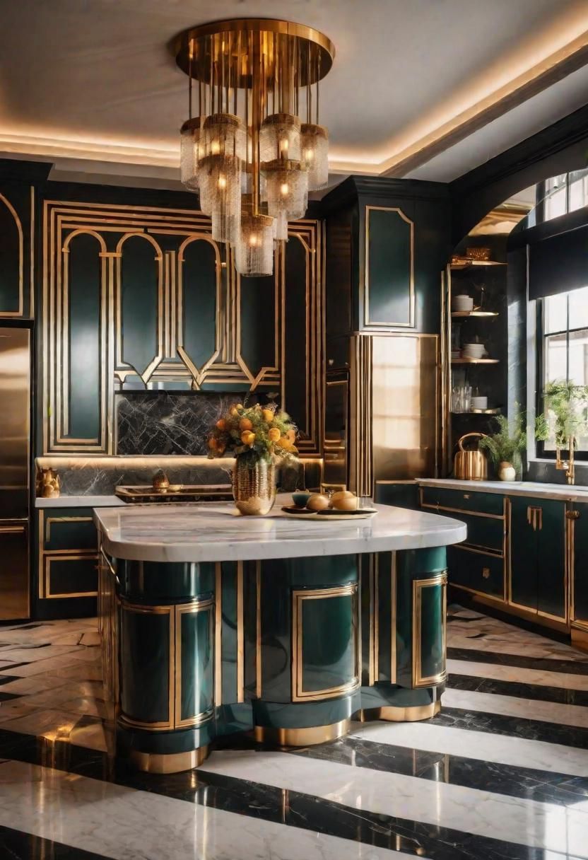 31. Geometric Art Deco Kitchen Trends - photo 2
