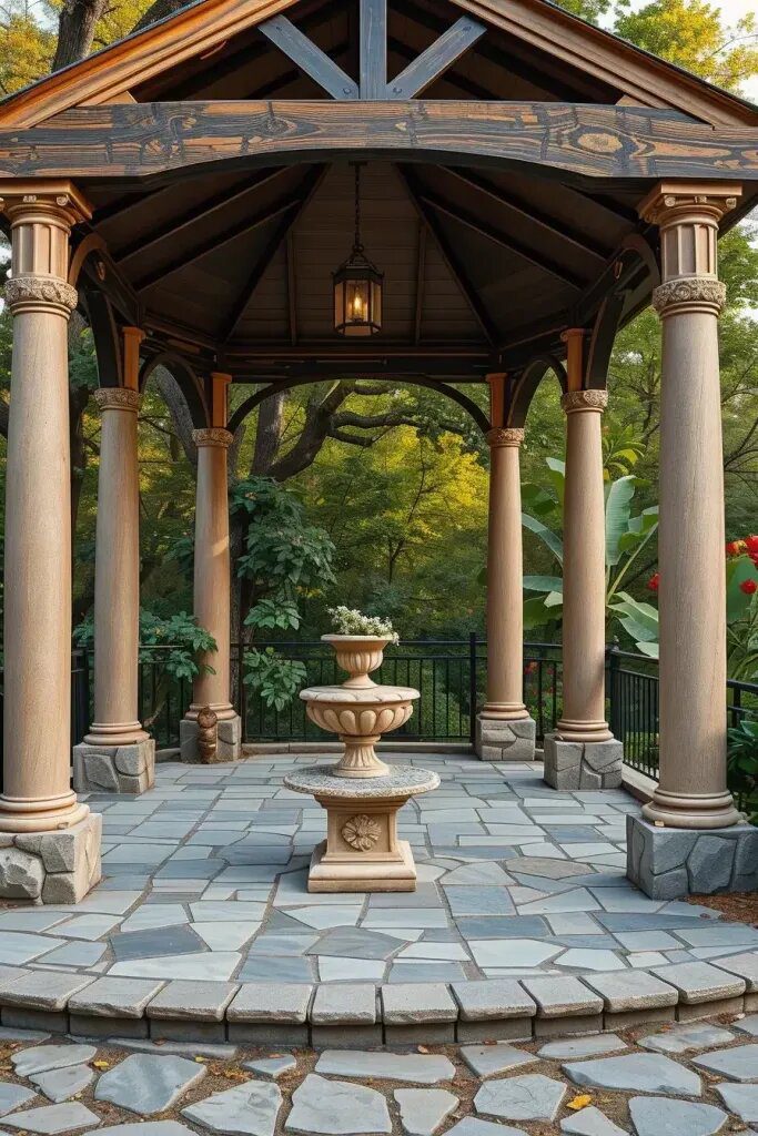 Natural Stone Accents for Gazebo Style - photo 2