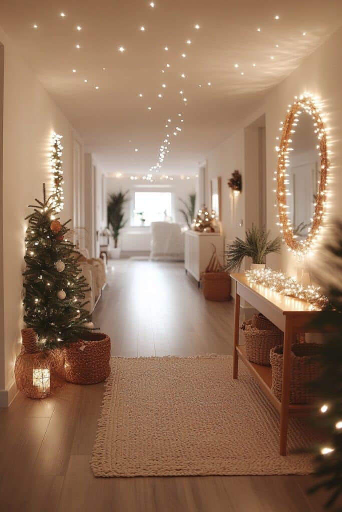 11. Mirrored Hallway Accents