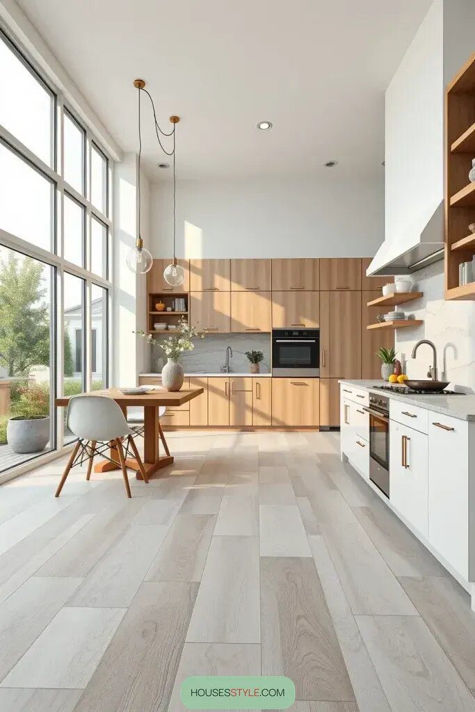 Neutral Flooring That Matches Your Kitchen