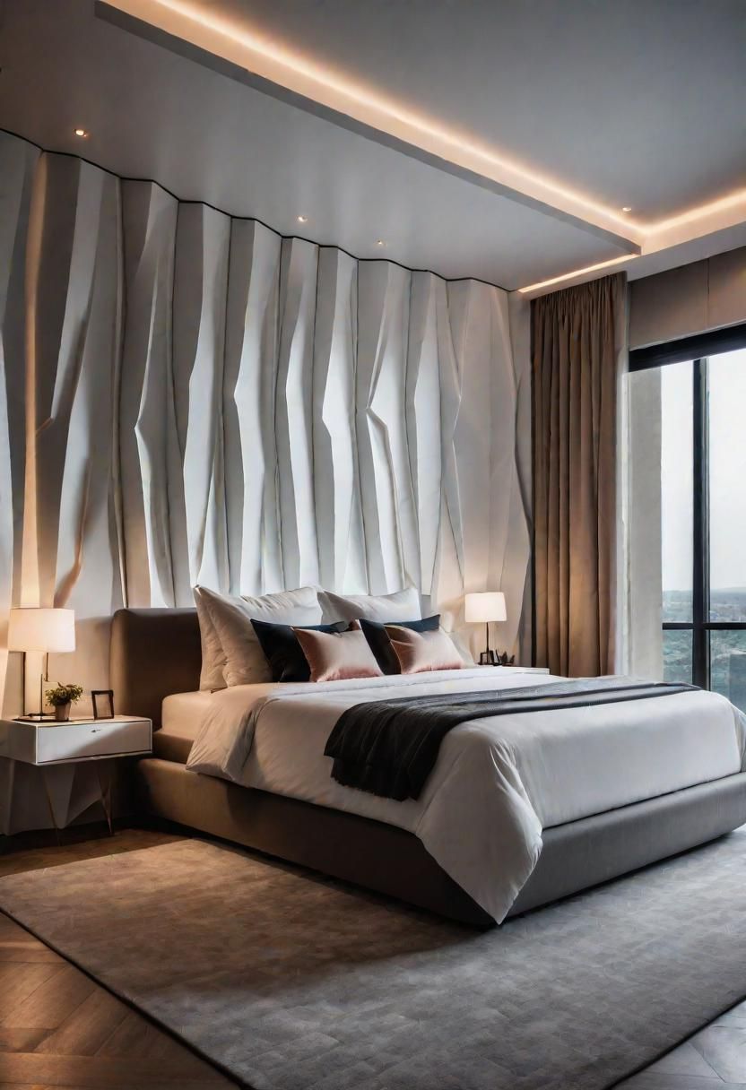 4. Futuristic 3D Wall Panels