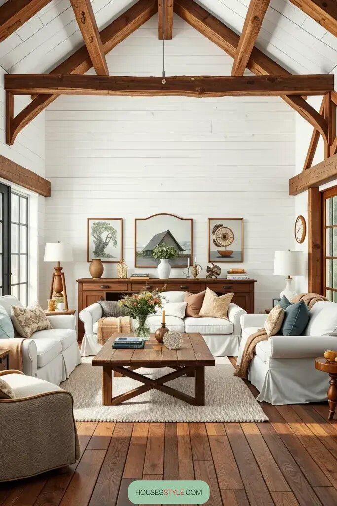 Cozy Farmhouse Living Room Decor Inspiration