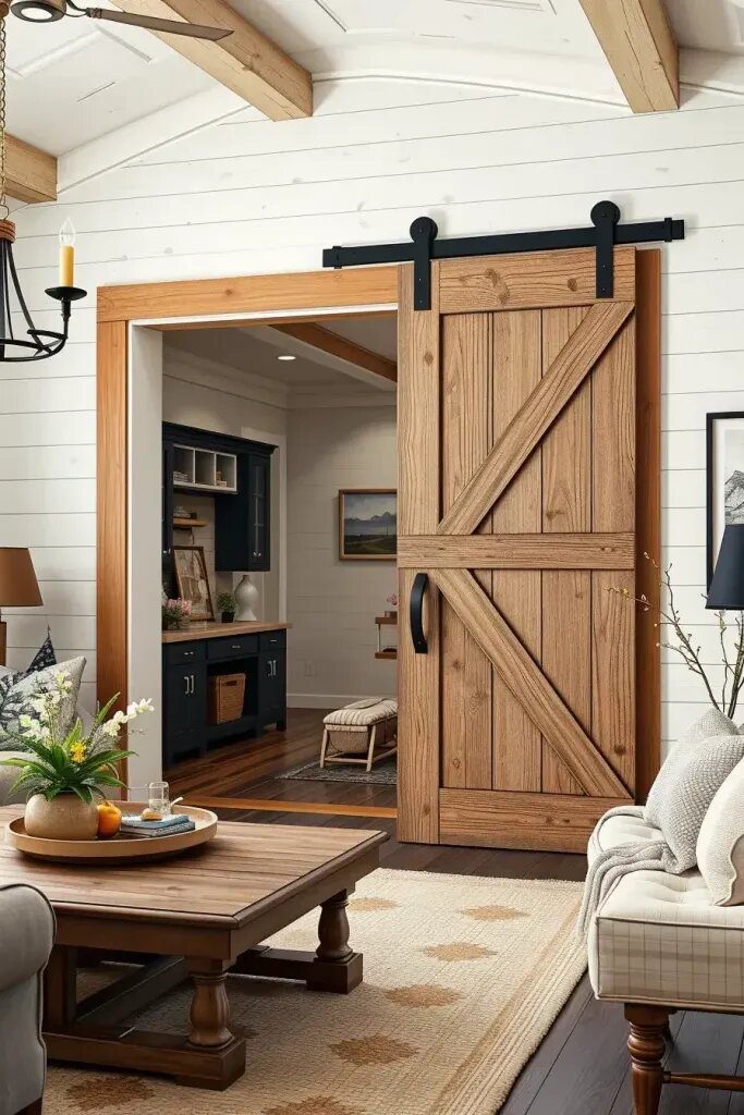 45. Install Barn Doors For Style