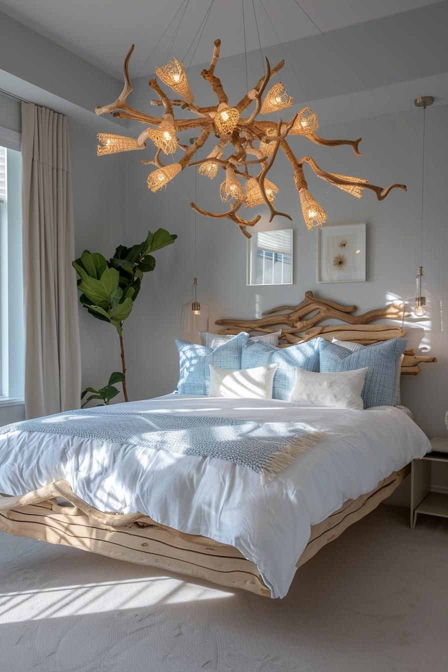 21. Driftwood Mobile Chandelier Ideas