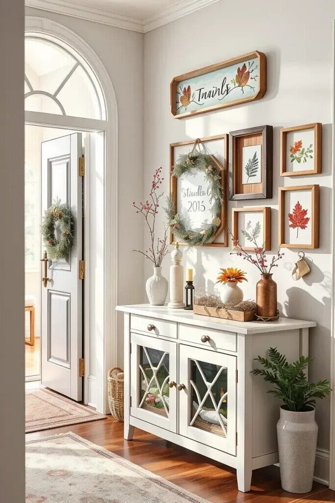 Refresh Small Entryway Accents with Seasonal Paint Colors
