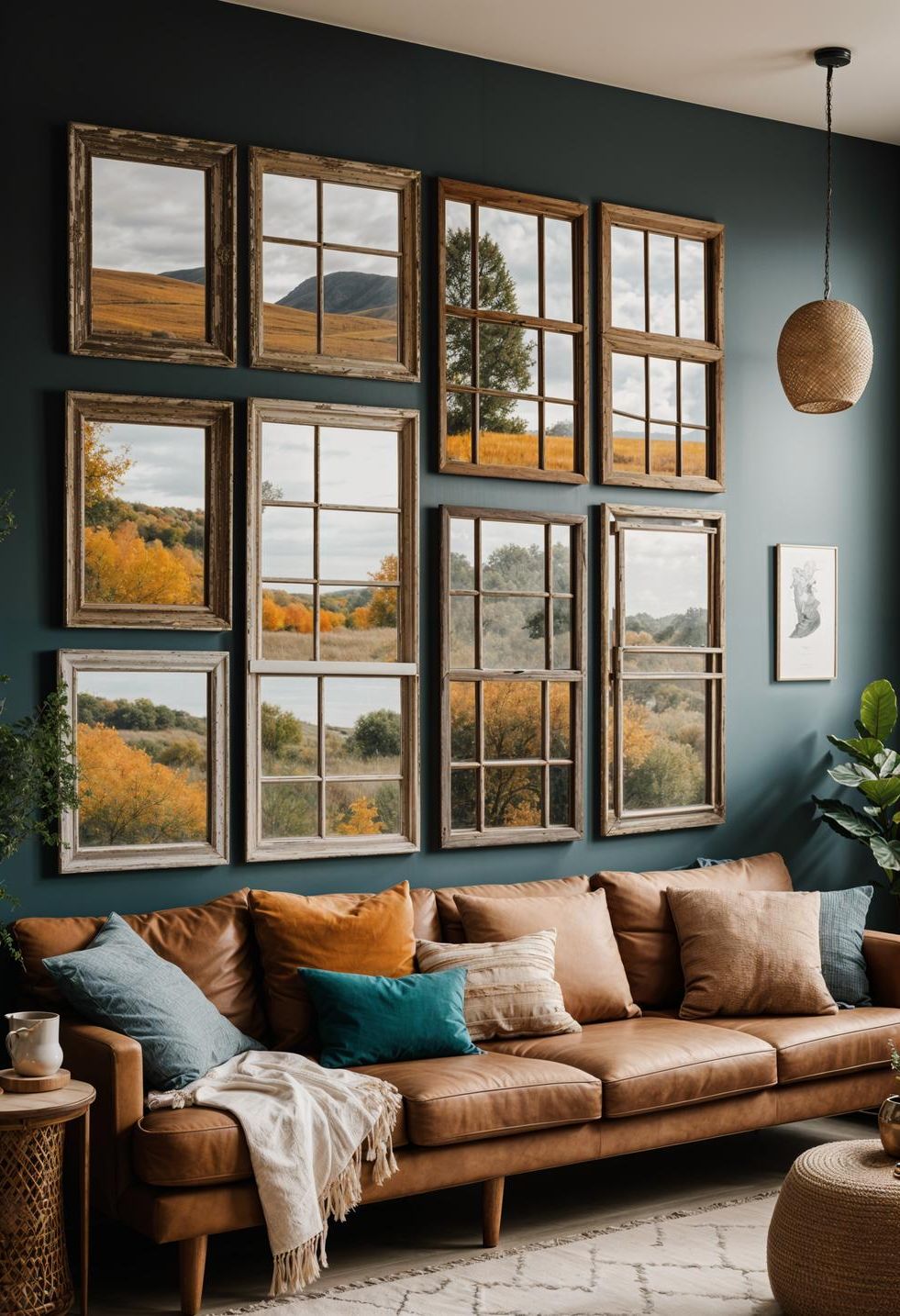 32. Window Frame Turned Picture Display - photo 3