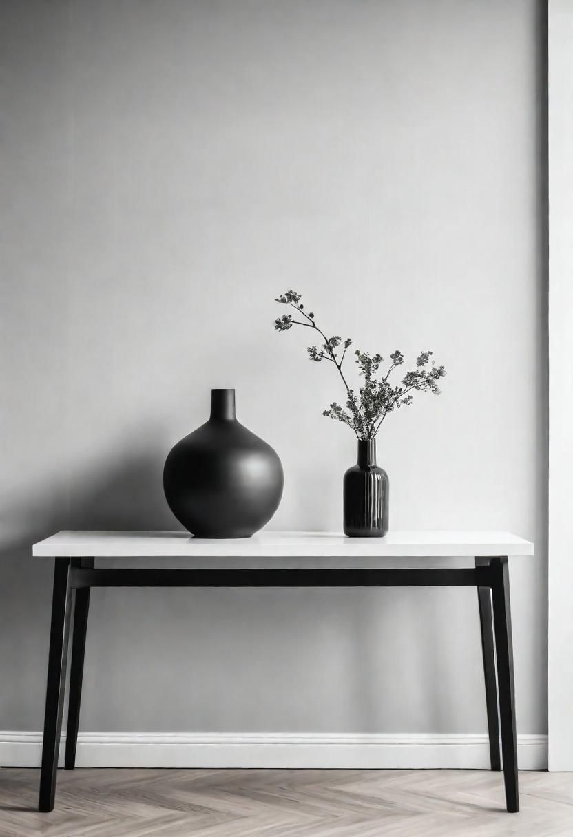 15. Chic Monochrome Entryway Decor