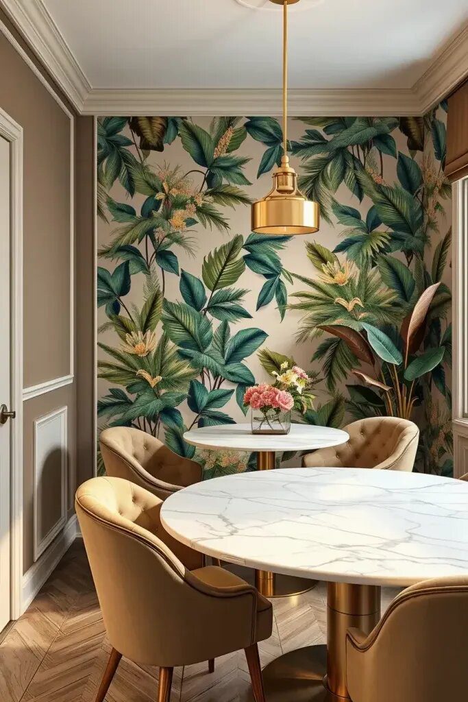 Fun Wallpaper to Brighten a Small Dining Space - photo 2