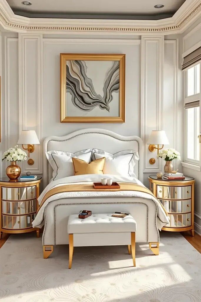 Elegant Touch of White and Gold: A Simply Glamorous Style - photo 2
