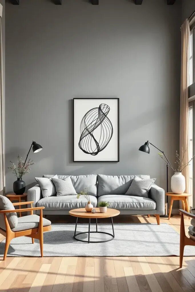 13. Explore Minimalist Wire Art for Empty Walls