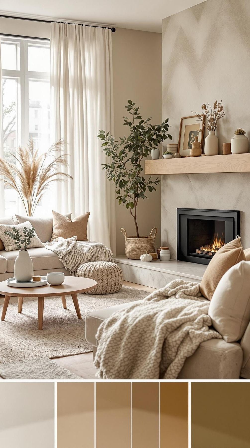 5. Earthy Palette of Beige, Taupe, Olive