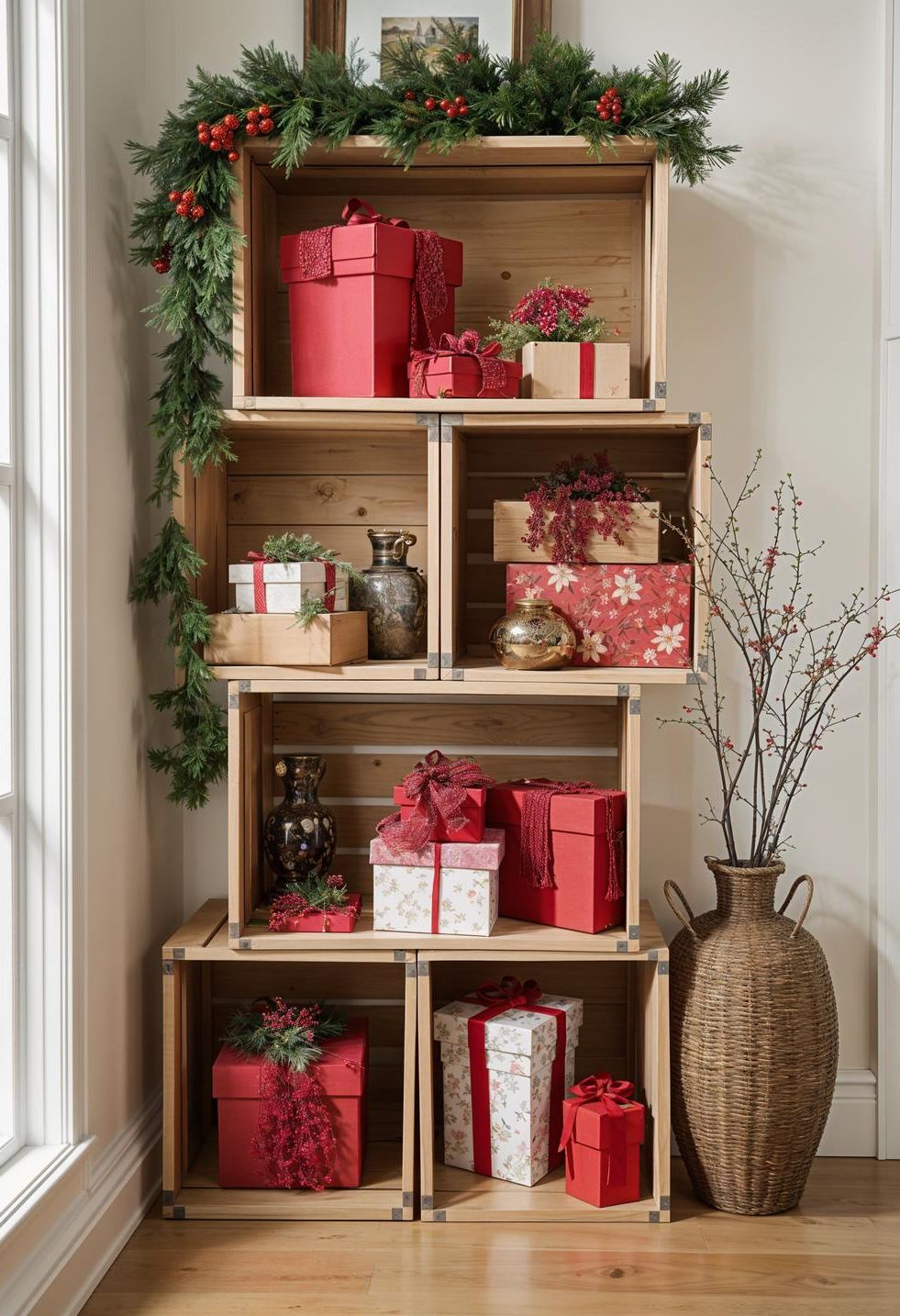 13. Wooden Crate Christmas Displays - photo 2