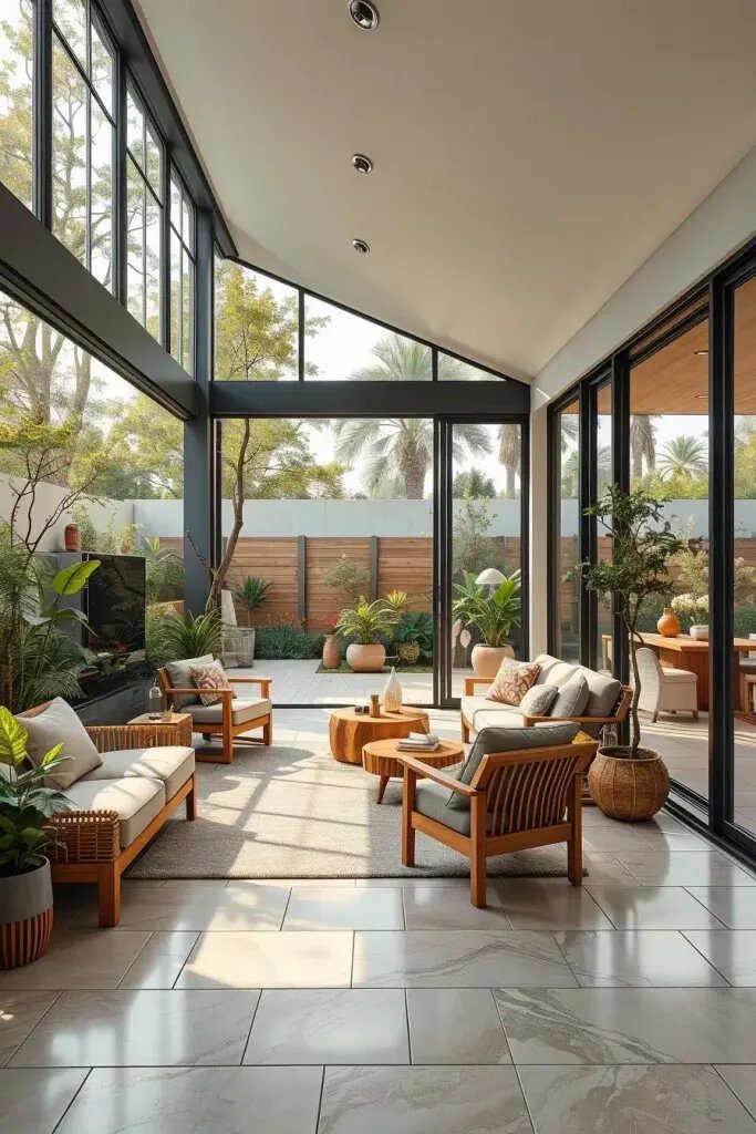Living Rooms That Blur The Line Between Indoors And Outdoors